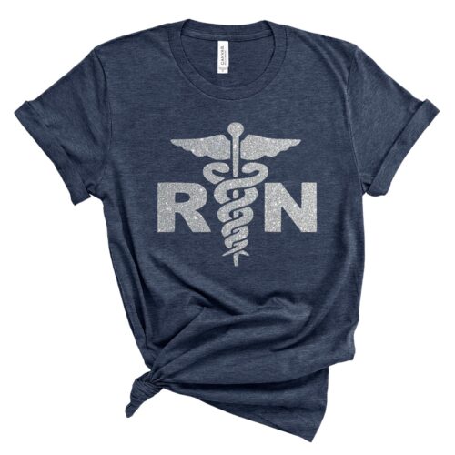 Registered Nurse RN Superhero Week Woman Caduceus School Shirt image 0