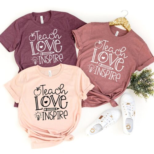 Teach Love Inspire Elementary School Work of Hear Shirt image 0