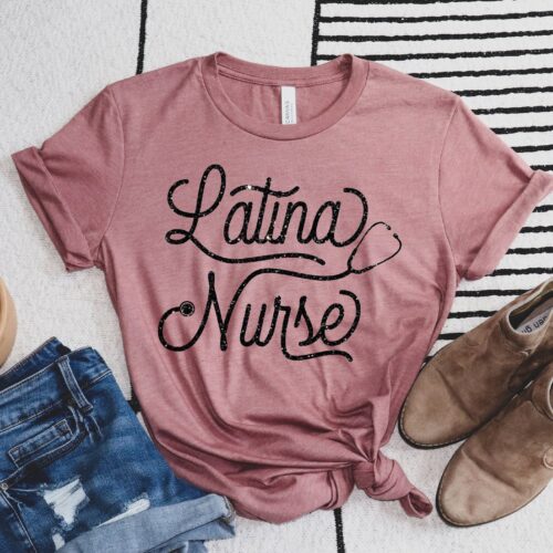 Latina Nurse Cute Appreciation Stethoscope Week Shirt image 0