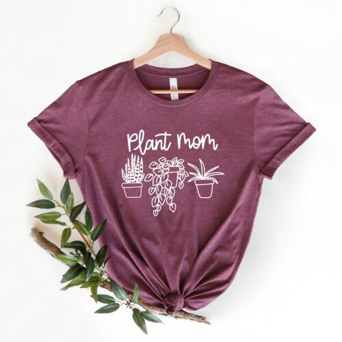 Plant Mom Trend Mother's Day Lover Nature Lady Shirt image 0