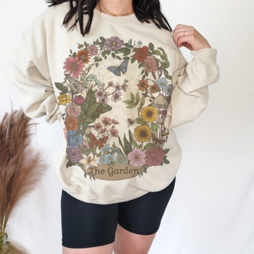 The Garden Plant Mom Botanical Gardening Lover Sweatshirt image 0