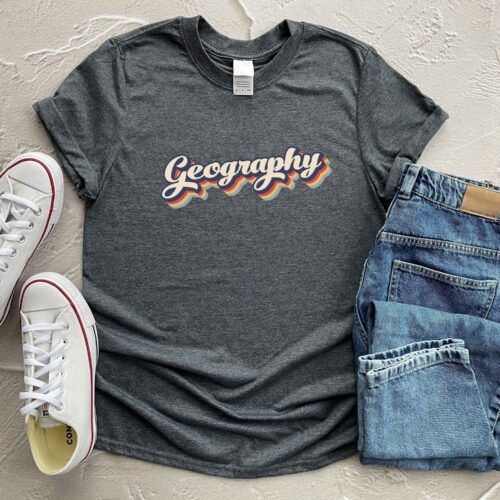 Retro Geography Funny Lover Teacher Back To School Shirt image 0