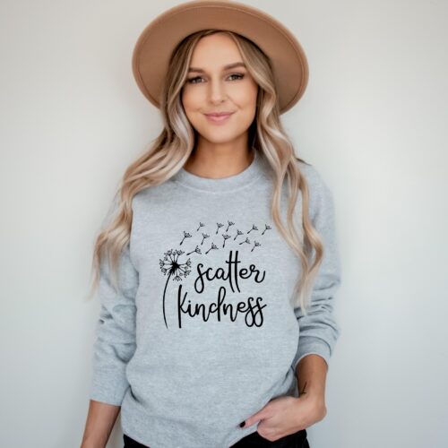 Scatter Kindness Teacher Dandelion Cute Sweatshirt image 0