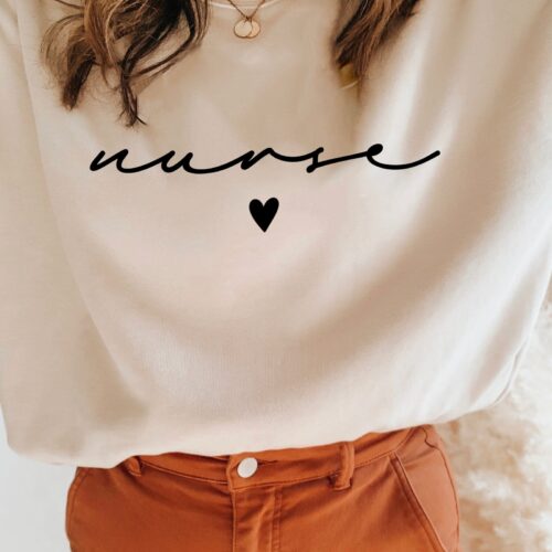 Nurse Personalized Cute New Heart School Sweatshirt image 0