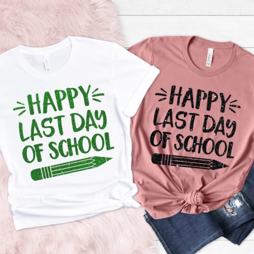 Happy Last Day of School Teacher Life Summer Break Shirt image 0