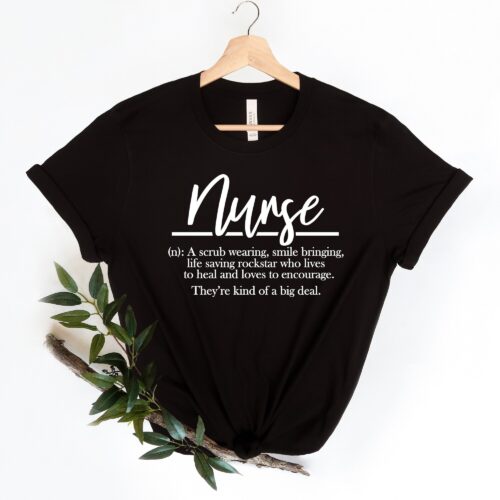 Nurse Definition Description Week Student School Shirt image 0