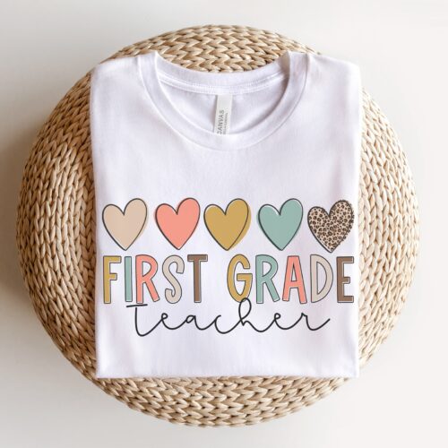 Boho First Grade Teacher Back to School Matching Dream Team Shirt image 0