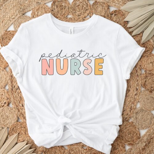 Pediatric Nurse PEDS RN Grad Children School Shirt image 0