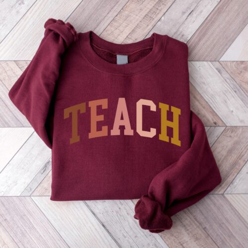 Teacher Cute Elementary School Group Funny Sweatshirt image 1