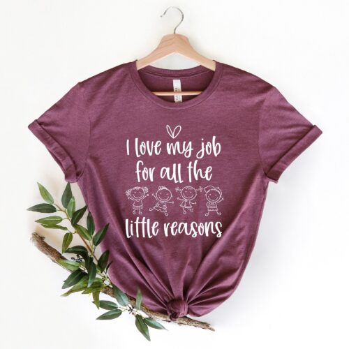 Back to School I Love My Job for All the Little Reasons Teacher Science Shirt image 0