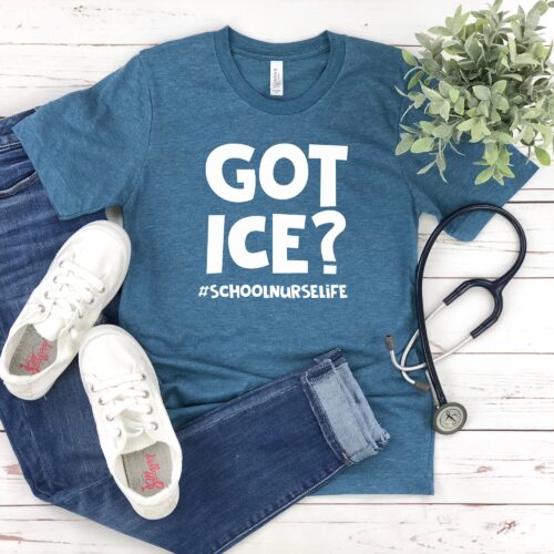 Got Ice? School Nurse Life Appreciation Week Shirt image 0