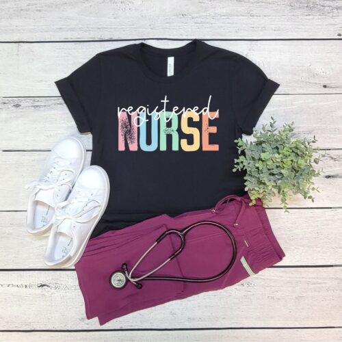 Registered Nurse RN Heart School Week Student Cute Shirt image 0