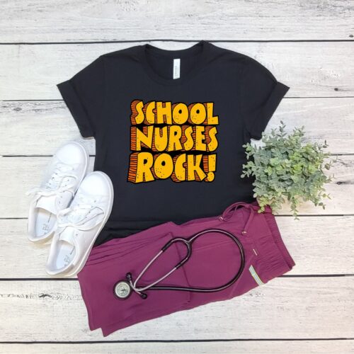 School Nurses Rock! Appreciation Teacher Week Shirt image 0