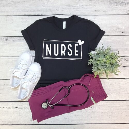 Nurse Heart Women Hospital Medical School Graduation Shirt image 0