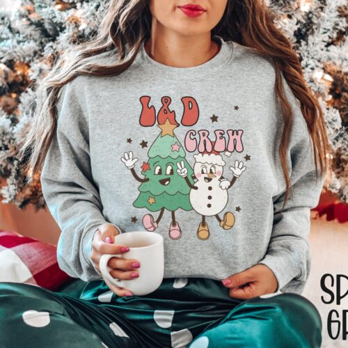 L&D Christmas Labor and Delivery Nurse RN Sweatshirt image 0