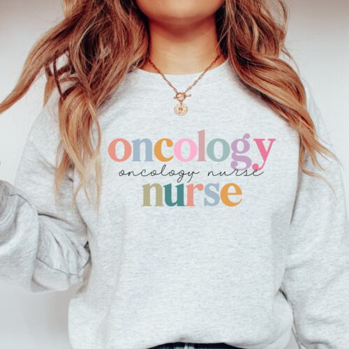 Oncology Nurse Cancer Cute Medical School Sweatshirt image 0