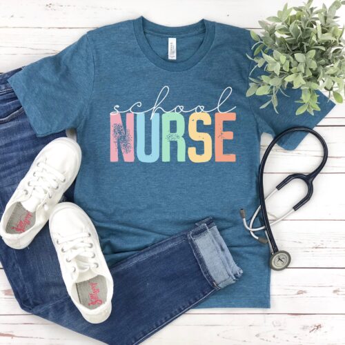 Cute School Nurse Appreciation Medical Teacher Week Shirt image 0