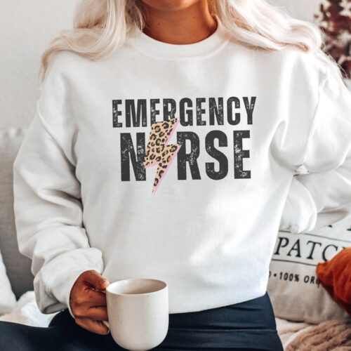 Emergency Nurse ER ED RN Appreciation Graduation Sweatshirt image 0