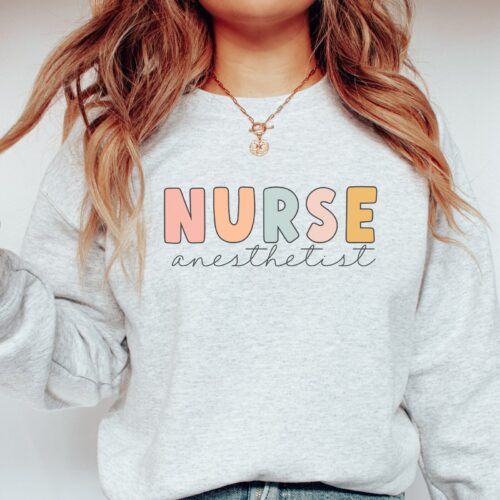 Nurse CRNA Certified Registered Nurse Anesthetist Sweatshirt image 0