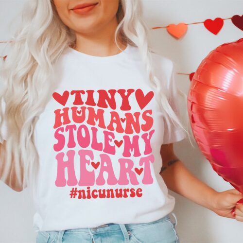 NICU Nurse Valentine's Day Neonatal Intensive Care Unit Staff Shirt image 0