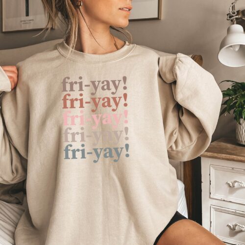 Friyay Teacher Team Funny Cute School Staff Sweatshirt image 0