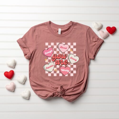 Cute Teacher Funny Valentines Day Love Cute Women Shirt image 0