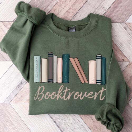 Booktrovert Lover Librarian Teacher Literature Sweatshirt image 0