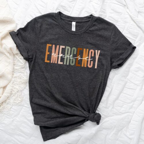 Emergency Nurse ER RN Grad Medical School Cute Shirt image 0