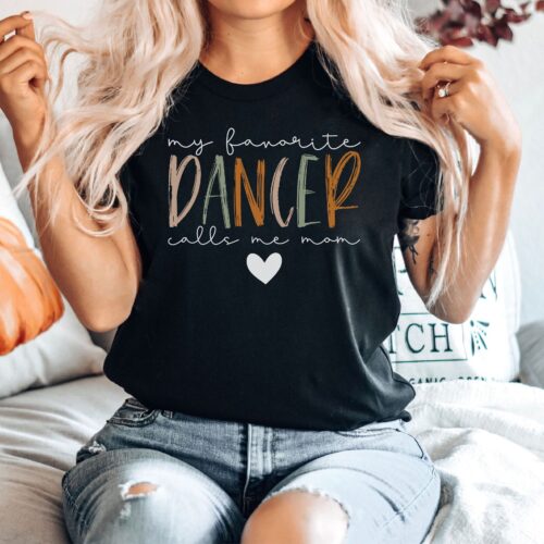 My Favorite Dancer Mom Teacher Competition Day Shirt image 0