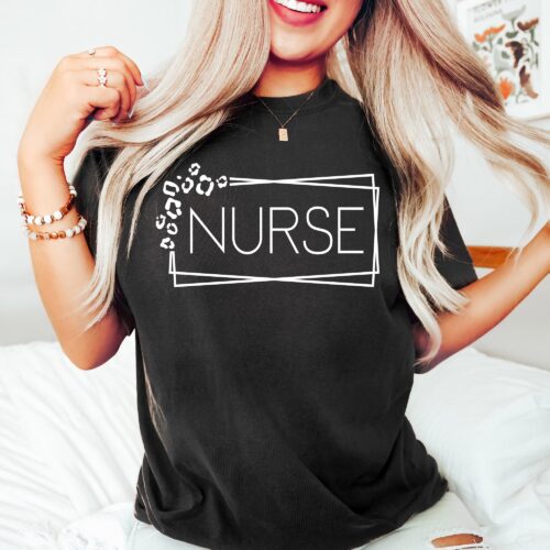 Nurse Life RN Week School Flowers Floral Cute Shirt image 0