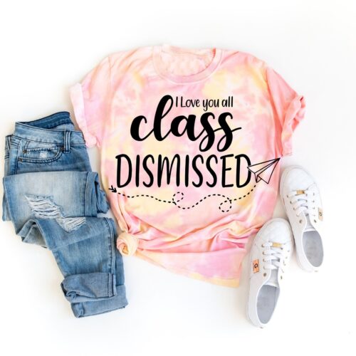 Class Dismissed Last Day of School Teacher End of Year Funny Shirt image 0