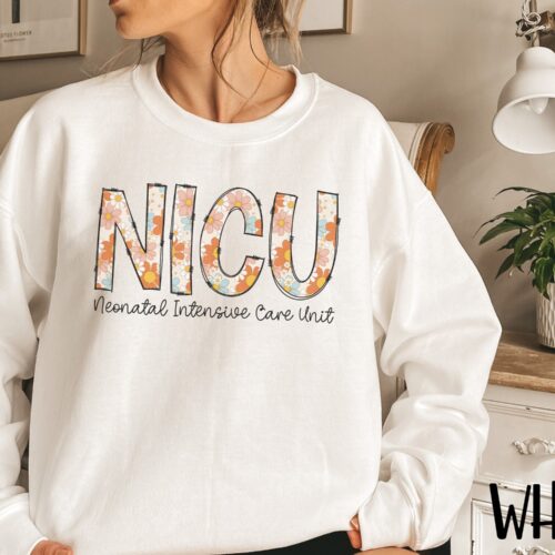 NICU Nurse Appreciation Neonatal Intensive Care Unit Crew Sweatshirt image 0