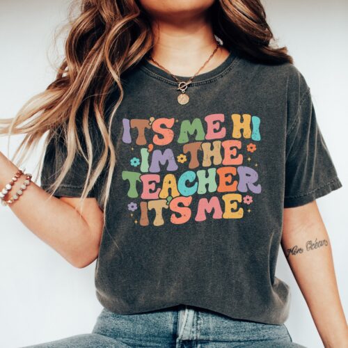 Retro Funny Teacher Happy Back To School Team Cute Group Shirt image 0