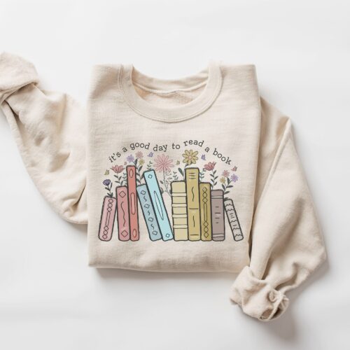 Retro Bookish Appreciation Teacher Book Lover Back To School Sweatshirt image 0