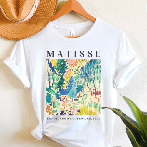 Matisse Art Landscape At Collioure Famous Painting Teacher Shirt image 0