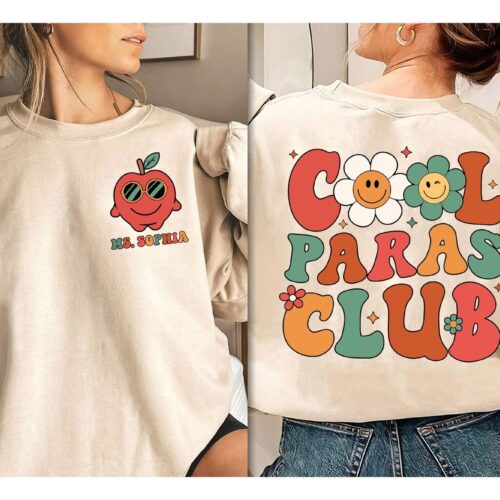 Paraprofessional Cool Club Squad Teacher Aide Appreciation Life Graduation Shirt image 0