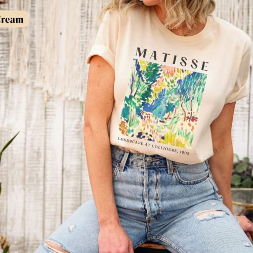 Matisse Art Landscape Collioure Famous Painting Teacher Aesthetic Shirt image 0