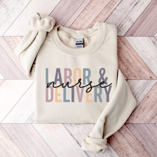 Labor And Delivery Nurse L&D Mother Baby Appreciation Sweatshirt image 0