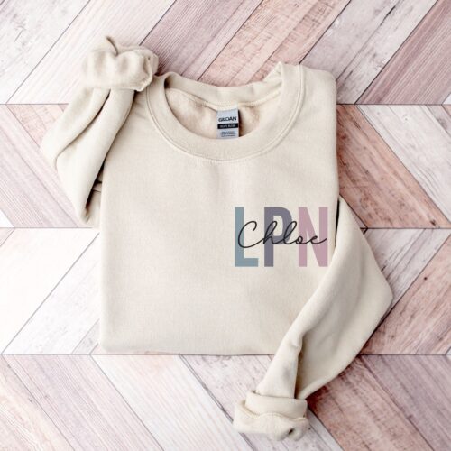 Personalized LPN Nurse Appreciation Graduation Sweatshirt image 0