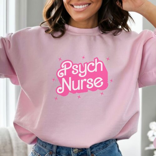 Psych Nurse Girl B Doll Mental Health School Cute RN Sweatshirt image 0