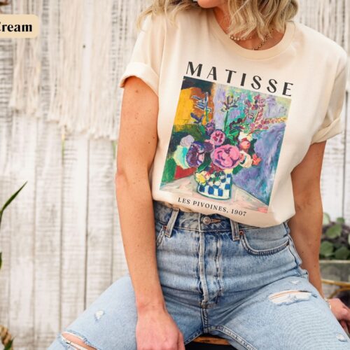 Matisse Art Flower Famous Painting Artist Art Teacher Shirt image 0