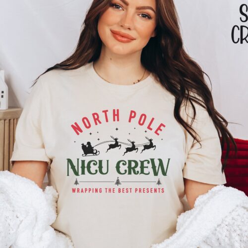 NICU Nurse Christmas Holiday Neonatal Intensive Care Unit Shirt image 0