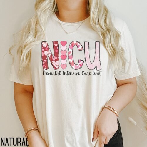 NICU Nurse Valentines Day Neonatal Intensive Care Unit Nurse Shirt image 0