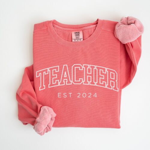 Personalized Teacher Est 2024 New Appreciation Sweatshirt image 0