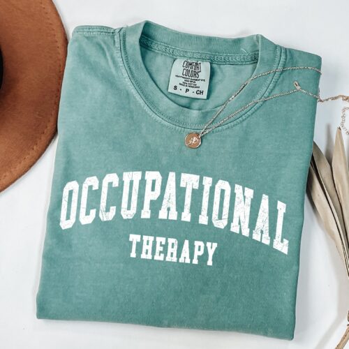 Retro Occupational Therapy OT Special Education Cute Aesthetic Sped Teacher Shirt image 0