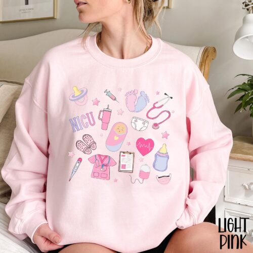 NICU Nurse Appreciation Neonatal Intensive Care Unit Graduation Sweatshirt image 0