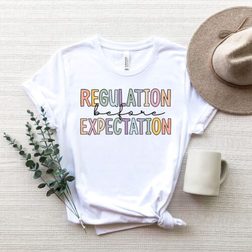 Regulation Before Expectation Sped Accessibility Teacher Occupational Therapy Shirt image 0