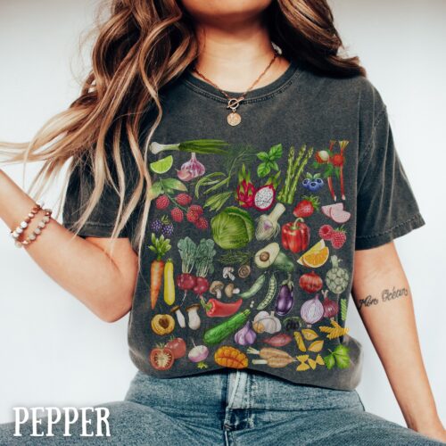 Vegetable Gardening Plant Lover Cottagecore Foodie Shirt image 0