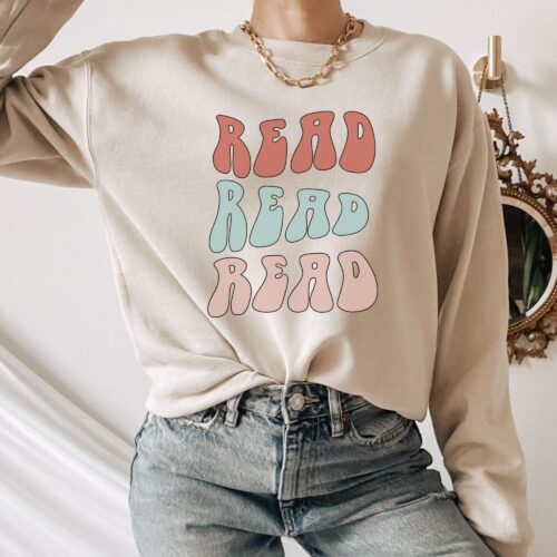 Read Teacher Book Lovers Back To School Cute Sweatshirt image 0