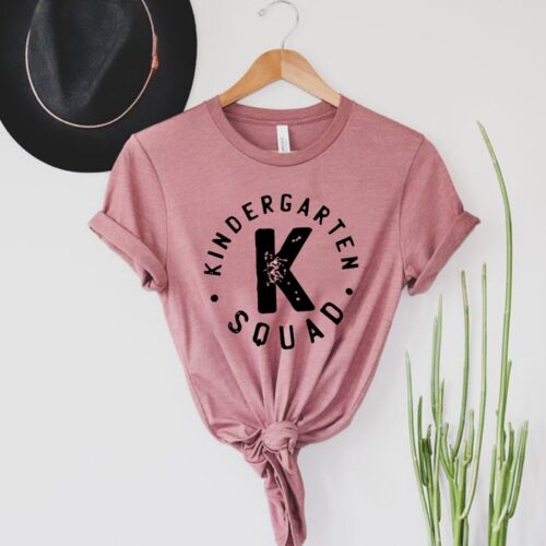 Kindergarten Squad Teacher Back To School Cute Shirt image 0